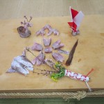 山に花見の鯛